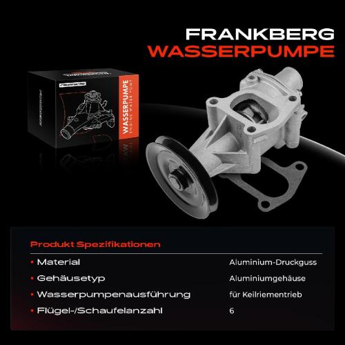 Frankberg 1x Wasserpumpe K hlwasserpumpe f r Fiat Panda Lancia A 112 Seat Ibiza I Terra Fura Bild Frankberg 1x Wasserpumpe K hlwasserpumpe f r Fiat Panda Lancia A 112 Seat Ibiza I Terra Fura