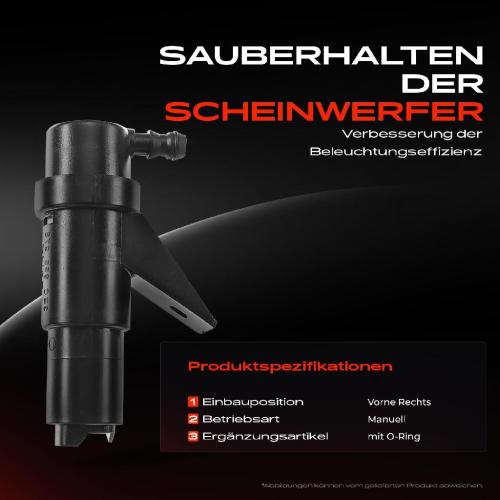 1x Scheinwerferreinigung Waschwasserdüse Vorne Rechts für VW Passat 3B5 1997-2000 Bild 1x Scheinwerferreinigung Waschwasserdüse Vorne Rechts für VW Passat 3B5 1997-2000