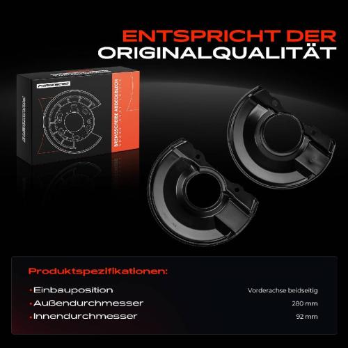 2x Ankerblech Bremsscheibe Vorderachse Beidseitig für Mitsubishi ASX GAW Lancer 8 Outlander 2 Bild 2x Ankerblech Bremsscheibe Vorderachse Beidseitig für Mitsubishi ASX GAW Lancer 8 Outlander 2