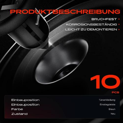 10x Befestigungsclips Türverkleidung Einstiegsleiste für BMW E90 E91 F30 F80 E81 E87 F20 F21 E60 Bild 10x Befestigungsclips Türverkleidung Einstiegsleiste für BMW E90 E91 F30 F80 E81 E87 F20 F21 E60