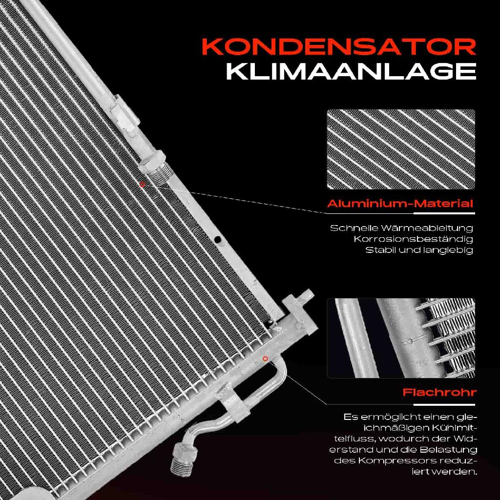 1x Kondensator Klimaanlage für Daewoo Matiz M100 M150 0.8L 1998-2001