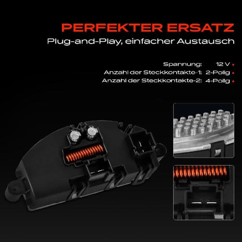 1x Widerstand Vorwiderstand Gebläsemotor für Audi A4 A5 Mercedes-Benz Porsche Bild 1x Widerstand Vorwiderstand Gebläsemotor für Audi A4 A5 Mercedes-Benz Porsche