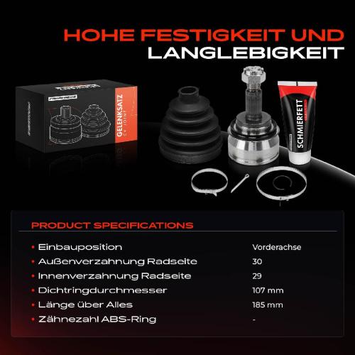 Frankberg 1x Antriebswelle Gelenksatz Vorderachse f r Toyota Hilux 8 Pick-up N1 Fortuner N15 N16 Bild Frankberg 1x Antriebswelle Gelenksatz Vorderachse f r Toyota Hilux 8 Pick-up N1 Fortuner N15 N16