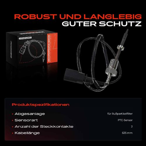 1x Abgastemperatursensor für VW Crafter 30-35 2E Crafter 30-50 2F 2.5L Bild 1x Abgastemperatursensor für VW Crafter 30-35 2E Crafter 30-50 2F 2.5L