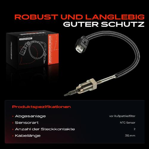 1x Abgastemperatursensor für BMW E60 E61 E63 E64 E65 E70 X5 E71 X6 E72 E90 E91 E92 Bild 1x Abgastemperatursensor für BMW E60 E61 E63 E64 E65 E70 X5 E71 X6 E72 E90 E91 E92
