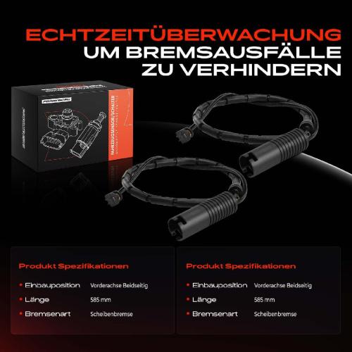 2x Warnkontakt Bremsbelagverschleiß Vorne für BMW 7er E38 750i, iL 1994-1998 Bild 2x Warnkontakt Bremsbelagverschleiß Vorne für BMW 7er E38 750i, iL 1994-1998