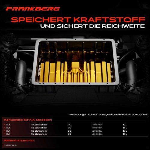 1x Kraftstofftank Kraftstoffbehälter für KIA Rio Schrägheck DC 1.3L-1.5L 2000-2005 Bild 1x Kraftstofftank Kraftstoffbehälter für KIA Rio Schrägheck DC 1.3L-1.5L 2000-2005