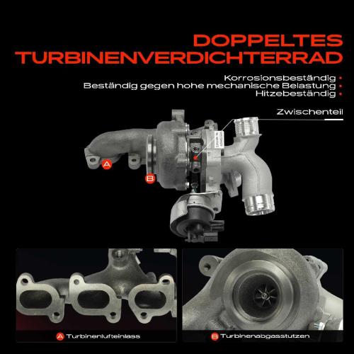 1x Turbolader Abgaskrümmer Einheit für VW Polo Audi A1 Sportback Seat Ibiza IV IV Sportcoupe IV ST Toledo IV Skoda Bild 1x Turbolader Abgaskrümmer Einheit für VW Polo Audi A1 Sportback Seat Ibiza IV IV Sportcoupe IV ST Toledo IV Skoda