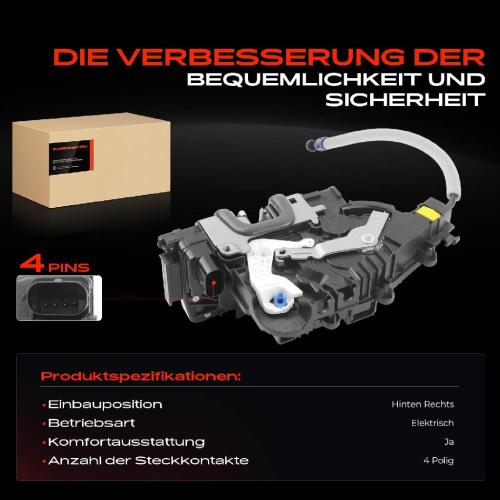 1x Türschloss Hinten Rechts für Mercedes-Benz GLE W166 GL-Klasse X166 GLS M-Klasse W166 2.1L 3.0L 2014-2019 Bild 1x Türschloss Hinten Rechts für Mercedes-Benz GLE W166 GL-Klasse X166 GLS M-Klasse W166 2.1L 3.0L 2014-2019