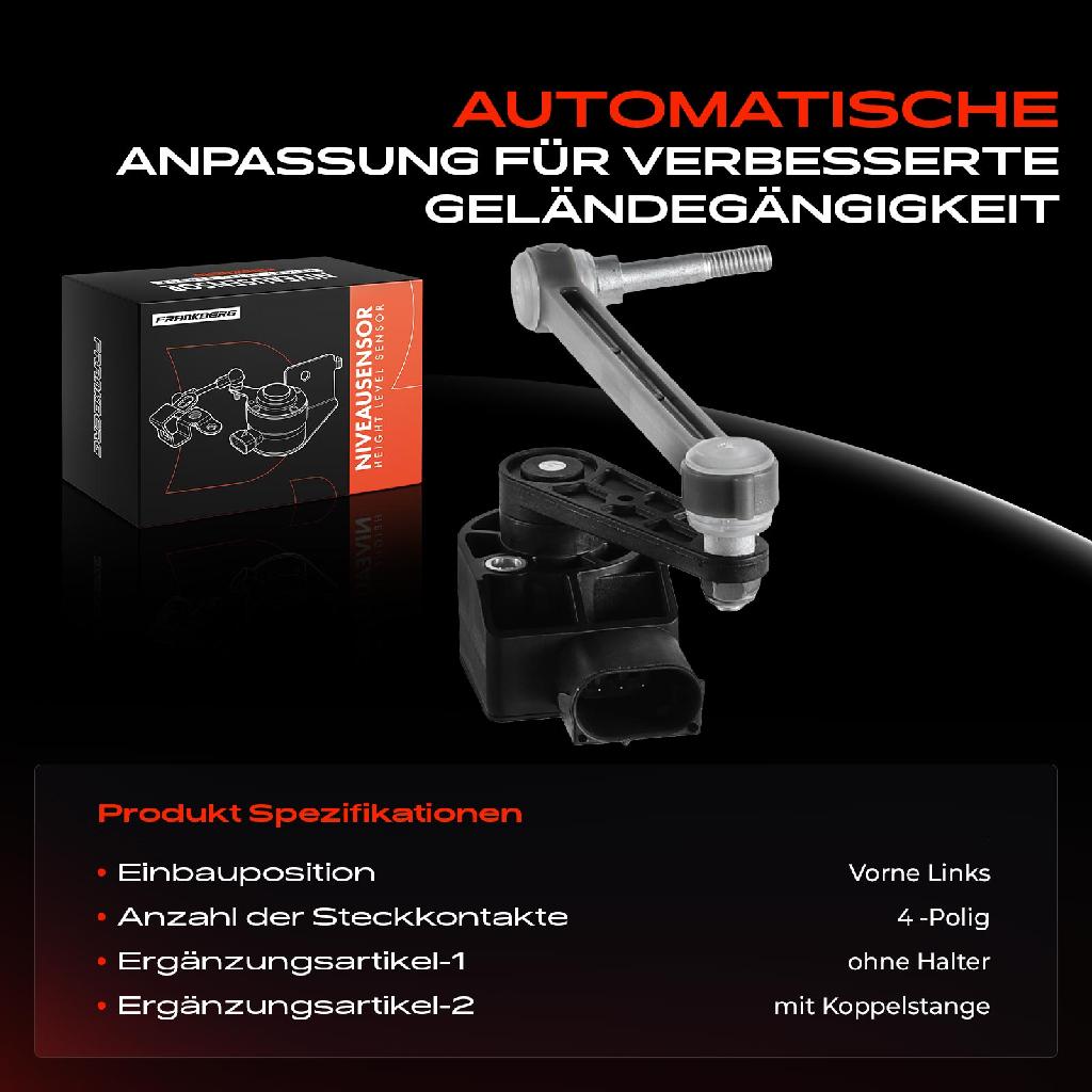 1x Höhensensor Niveauregulierung Vorne Links für VW Phaeton 3D1 3D2 3D3 3D4 3D6 3D7 3D8 3D9