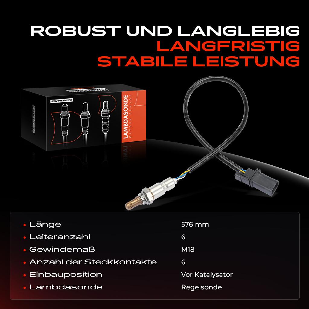 1x Lambdasonde Regelsonde Vor Katalysator für Audi A4 8E 8K A5 8T A6 4F Q5 8RB 3.2L
