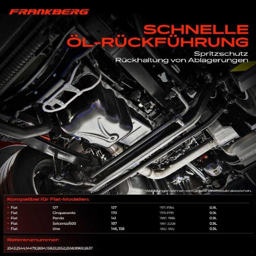 Frankberg 1x Ölwanne Motorölwanne für Fiat 127 Seicento 187 Cinquecento 170 Panda 141 Uno 146 0.9L Bild Frankberg 1x Ölwanne Motorölwanne für Fiat 127 Seicento 187 Cinquecento 170 Panda 141 Uno 146 0.9L