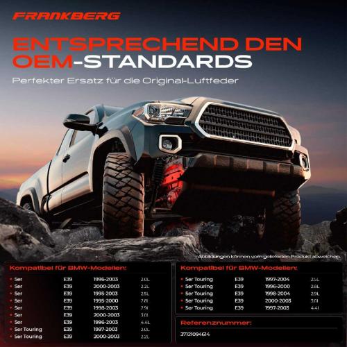 1x Luftfeder Fahrwerk Hinterachse Rechts für BMW 5er Touring E39 2.0L 2.5L 2.2L Bild 1x Luftfeder Fahrwerk Hinterachse Rechts für BMW 5er Touring E39 2.0L 2.5L 2.2L