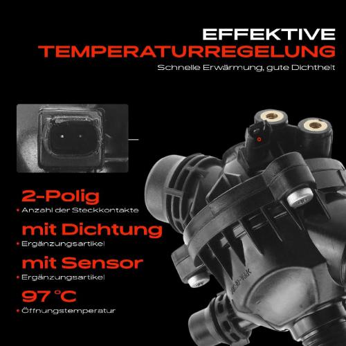 1x Thermostat Kühlmittel für BMW E81 E87 E90 E91 E92 E60 E61 E63 E65 X1 X3 Z4 E86 Bild 1x Thermostat Kühlmittel für BMW E81 E87 E90 E91 E92 E60 E61 E63 E65 X1 X3 Z4 E86
