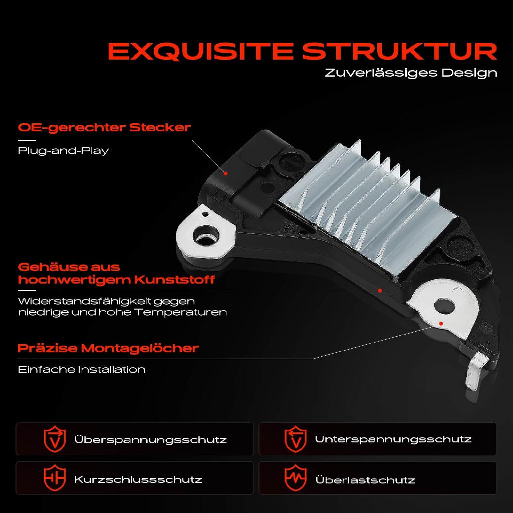 1x Lichtmaschinenregler Generatorregler für Renault Clio Kangoo Chevrolet Cadillac