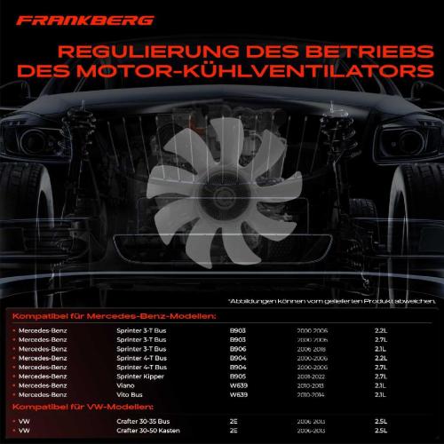 1x Viscokupplung Kühlerlüfter für VW Crafter Mercedes Benz Sprinter 901 903 904 906 Bild 1x Viscokupplung Kühlerlüfter für VW Crafter Mercedes Benz Sprinter 901 903 904 906