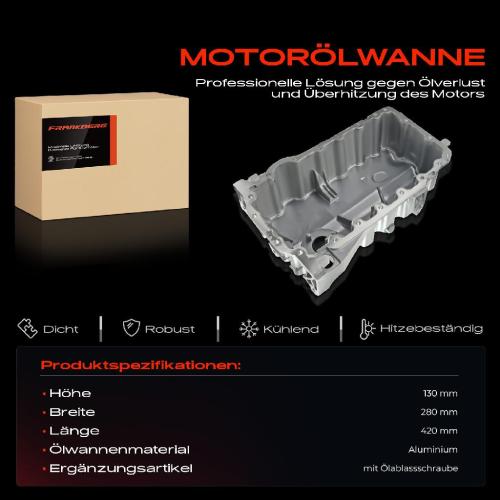 Frankberg 1x lwanne Motor lwanne f r VW Golf 5 6 Audi A3 8P Seat Altea 5P Skoda Bild Frankberg 1x lwanne Motor lwanne f r VW Golf 5 6 Audi A3 8P Seat Altea 5P Skoda