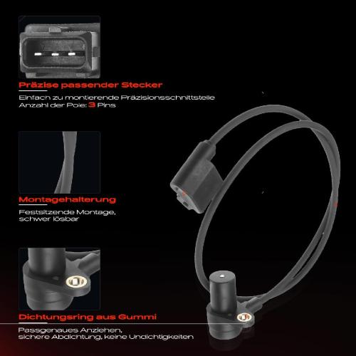 1x Kurbelwellensensor Impulsgeber für BMW 3ER E30 316i 318i 5ER E34 518i 1.6L 1.8L Bild 1x Kurbelwellensensor Impulsgeber für BMW 3ER E30 316i 318i 5ER E34 518i 1.6L 1.8L