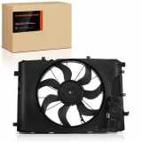 Frankberg 1x Motorkühller Einfachlüfter mit Kühlerlüfterrahmen Mercedes-Benz A/B Klasse W176 W246 C117 X117 X156