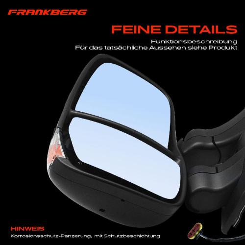 Frankberg 1x Außenspiegel Links für Iveco Daily IV 2.3L 3.0L 2006-2011 Bild Frankberg 1x Außenspiegel Links für Iveco Daily IV 2.3L 3.0L 2006-2011