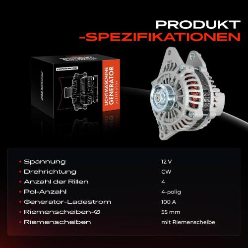 1x Lichtmaschine Generator für Mitsubishi Galant VI VIII 2.5 Lancia Dedra 1.8L Bild 1x Lichtmaschine Generator für Mitsubishi Galant VI VIII 2.5 Lancia Dedra 1.8L