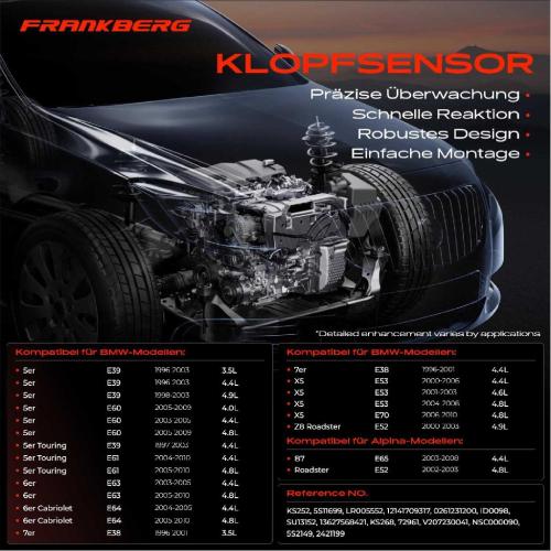 1x Klopfsensor Klopfgeber für BMW X5 E53 5er E39 E60 E61 E63 E38 Alpina B7 Bild 1x Klopfsensor Klopfgeber für BMW X5 E53 5er E39 E60 E61 E63 E38 Alpina B7