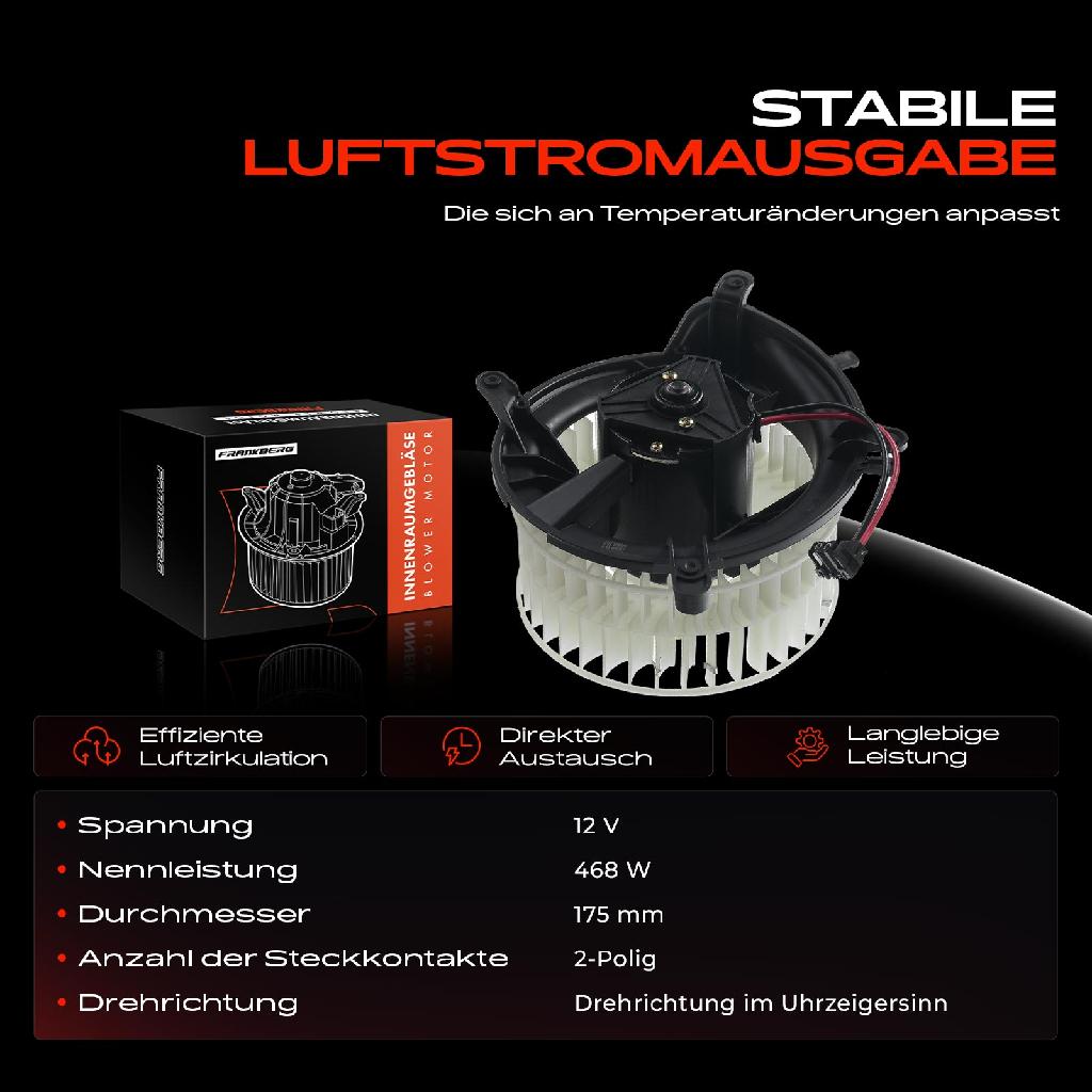 1x Gebläsemotor Innenraumgebläse für Mercedes-Benz S-Klasse W220 S-Klasse Coupe C215