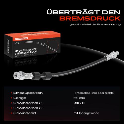 1x Bremsschlauch Bremsschläuche Hinterachse Links oder Rechts für Jeep Compass Patriot Dodge Caliber Chrysler Sebring 200 Bild 1x Bremsschlauch Bremsschläuche Hinterachse Links oder Rechts für Jeep Compass Patriot Dodge Caliber Chrysler Sebring 200
