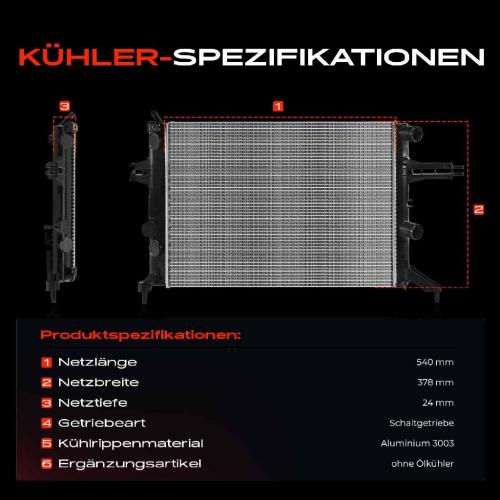 Frankberg 1x Kühler Wasserkühler Motorkühler für Opel Astra G Klasseic Caravan CC Stufenheck Bild Frankberg 1x Kühler Wasserkühler Motorkühler für Opel Astra G Klasseic Caravan CC Stufenheck