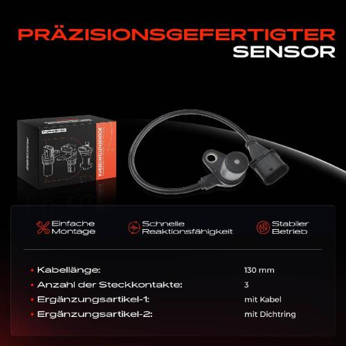 1x Kurbelwellensensor Impulsgeber für Opel Astra G Astra H Honda Civic VII 1.7L Bild 1x Kurbelwellensensor Impulsgeber für Opel Astra G Astra H Honda Civic VII 1.7L