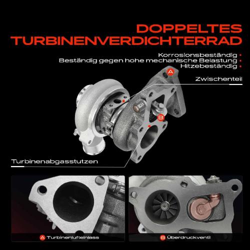 1x Abgasturbolader für Hyundai Galloper II H-1 Kasten H-1/Starex Bus Mitsubishi L200 Pajero II Bild 1x Abgasturbolader für Hyundai Galloper II H-1 Kasten H-1/Starex Bus Mitsubishi L200 Pajero II