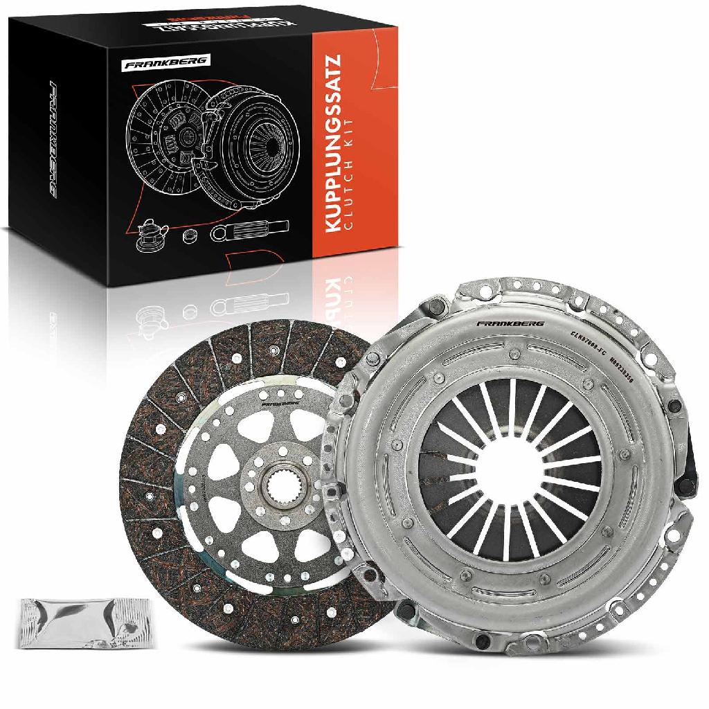 Frankberg 1x Kupplungssatz für VW Golf VI Passat Beetle CC EOS Jetta IV Alltrack Scirocco Audi A3 Jeep Seat Skoda