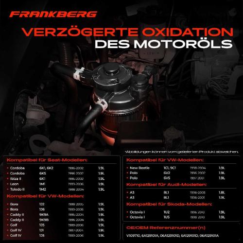 1x Ventil Kurbelgehauseentluftung für VW Golf IV Audi A3 Seat Skoda 1.9L Bild 1x Ventil Kurbelgehauseentluftung für VW Golf IV Audi A3 Seat Skoda 1.9L