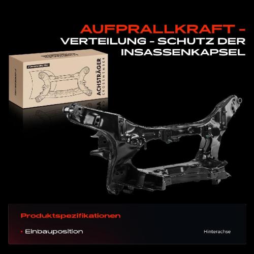 1x Achskörper Achsträger Motorträger Hinterachse für Nissan Qashqai I Van II SUV Van J11 J10 JJ10E Bild 1x Achskörper Achsträger Motorträger Hinterachse für Nissan Qashqai I Van II SUV Van J11 J10 JJ10E