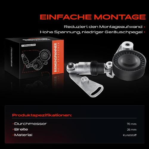 1x Spannrolle Riemenspanner für BMW X5 E53 Land Rover Range Rover 3 4.4L 4.6L Bild 1x Spannrolle Riemenspanner für BMW X5 E53 Land Rover Range Rover 3 4.4L 4.6L