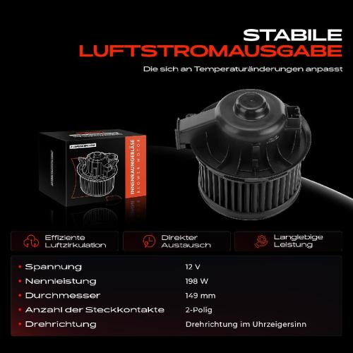 Frankberg 1x Gebläsemotor Innenraumgebläse für Fiesta VI Van CB1 CCN 1.0L-1.6L Bj ab 2008 Bild Frankberg 1x Gebläsemotor Innenraumgebläse für Fiesta VI Van CB1 CCN 1.0L-1.6L Bj ab 2008