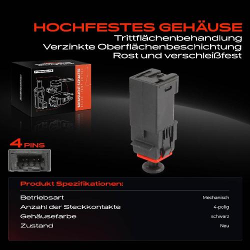1x Bremslichtschalter für Fiat Grande Punto Opel Vectra C Adam Signum Astra H Corsa Bild 1x Bremslichtschalter für Fiat Grande Punto Opel Vectra C Adam Signum Astra H Corsa