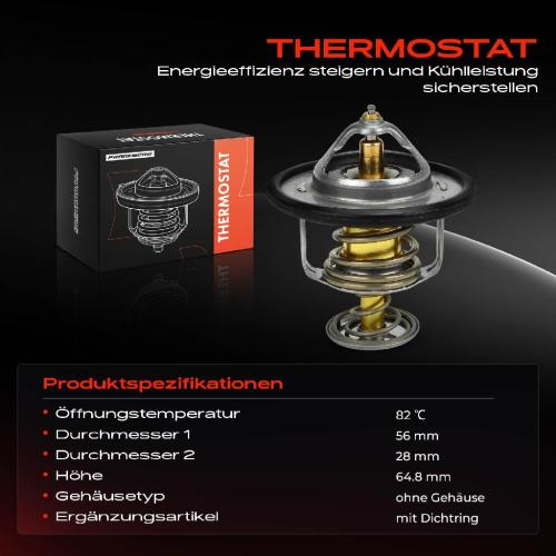 1x Thermostat Kühlmittel für Hyundai H-1 H100 Galloper II Terracan KIA Pregio Bild 1x Thermostat Kühlmittel für Hyundai H-1 H100 Galloper II Terracan KIA Pregio