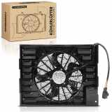 Frankberg 1x Motorkühller Einfachlüfter mit Kühlerlüfterrahmen BMW 7er E65 E66 E67 735i 745i 760i