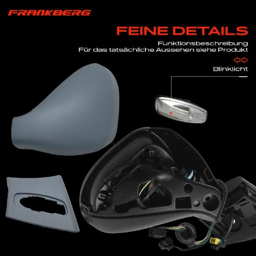 Frankberg 1x Außenspiegel Rechts für Peugeot 308 4B 4A 4C 4E 4H 1.6L 2.0L 1.4L 2007-2014 Bild Frankberg 1x Außenspiegel Rechts für Peugeot 308 4B 4A 4C 4E 4H 1.6L 2.0L 1.4L 2007-2014