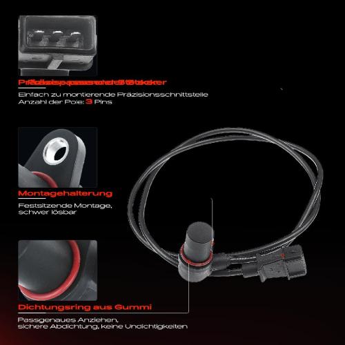 1x Kurbelwellensensor Impulsgeber für Opel Astra G H Speedster Zafira A Chevrolet Zafira 2.0L Bild 1x Kurbelwellensensor Impulsgeber für Opel Astra G H Speedster Zafira A Chevrolet Zafira 2.0L