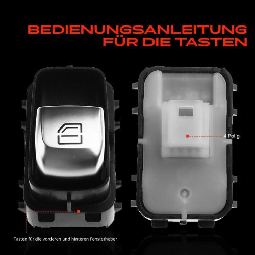 2x Fensterheberschalter für Mercedes-Benz W205 X253 S205 W447 Bild 2x Fensterheberschalter für Mercedes-Benz W205 X253 S205 W447