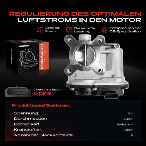 Frankberg 1x Drosselklappe Drosselklappenstutzen für Renault Clio II III Kangoo Twingo I Modus Dacia Sandero 1.2L Bild Frankberg 1x Drosselklappe Drosselklappenstutzen für Renault Clio II III Kangoo Twingo I Modus Dacia Sandero 1.2L