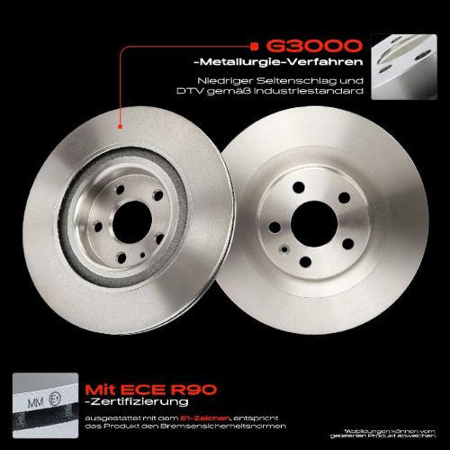 Frankberg 2x Bremsscheiben Hinterachse für Volvo S60 III S90 II V60 Cross Country V90 Kombi XC60 XC90 Bild Frankberg 2x Bremsscheiben Hinterachse für Volvo S60 III S90 II V60 Cross Country V90 Kombi XC60 XC90