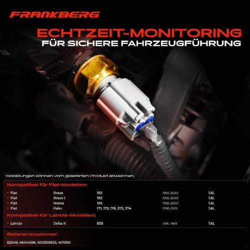 Frankberg 1x Sensor Kühlmitteltemperatur für Fiat Brava Bravo I Marea Lancia Delta II 1.6L Bild Frankberg 1x Sensor Kühlmitteltemperatur für Fiat Brava Bravo I Marea Lancia Delta II 1.6L