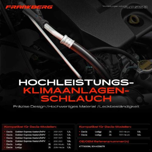 1x Hochdruckleitung Klimaanlage für Dacia Dokker Express Lodgy JS 1.2L Bild 1x Hochdruckleitung Klimaanlage für Dacia Dokker Express Lodgy JS 1.2L