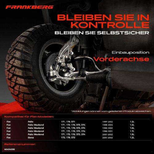 1x Querlenker Vorderachse für Fiat Palio 171 178 371 Palio Weekend 171 173 178 373 374 Siena 172 178 372 Bild 1x Querlenker Vorderachse für Fiat Palio 171 178 371 Palio Weekend 171 173 178 373 374 Siena 172 178 372