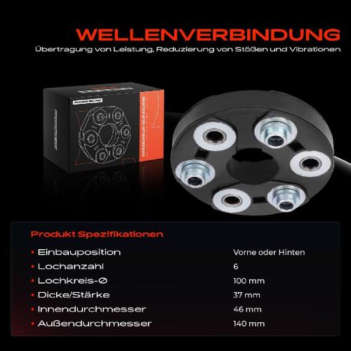 1x Gelenkscheibe Hardyscheibe Kardanwelle Vorne oder Hinten für Mercedes W202 W124 W210 W140 Bild 1x Gelenkscheibe Hardyscheibe Kardanwelle Vorne oder Hinten für Mercedes W202 W124 W210 W140