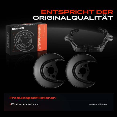 Frankberg 4x Ankerblech Bremsscheibe Vorne und Hinten für VW Polo 6N1 6N2 1.4L 1.6L 1994-2001 Bild Frankberg 4x Ankerblech Bremsscheibe Vorne und Hinten für VW Polo 6N1 6N2 1.4L 1.6L 1994-2001