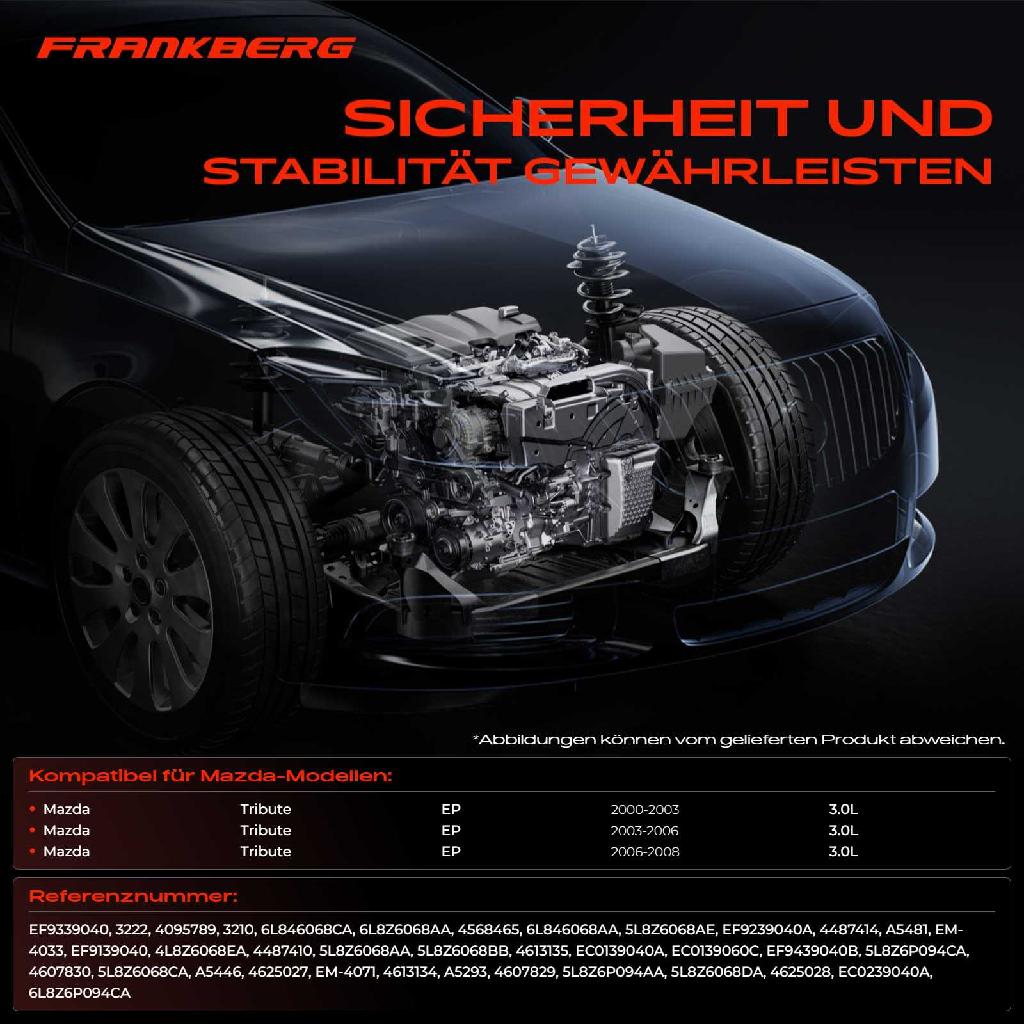 3x Motorlager Links für Mazda Tribute EP 3.3.0 V6 AWD 2000-2008